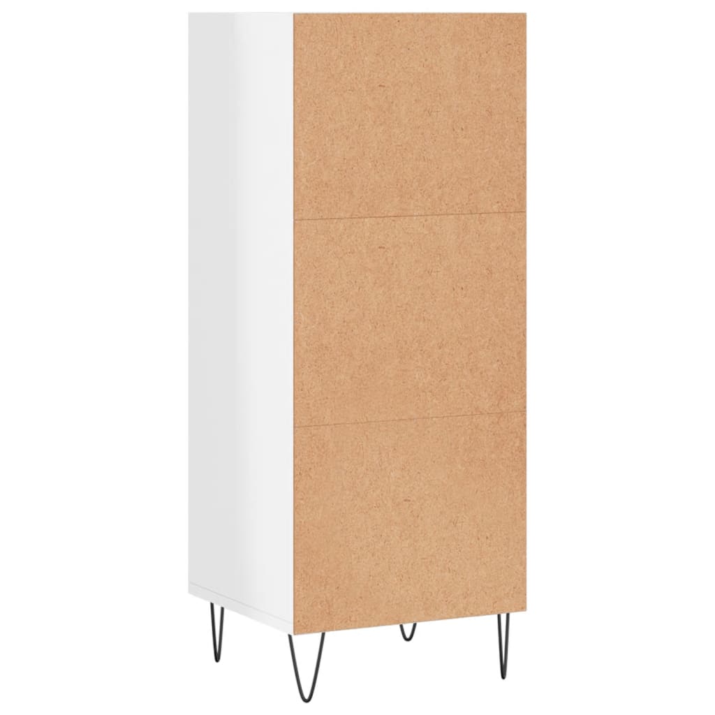 vidaXL Sideboard High Gloss White 34.5x32.5x90 cm Engineered Wood