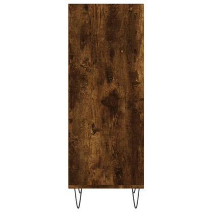 vidaXL Sideboard Smoked Oak 34.5x32.5x90 cm Engineered Wood