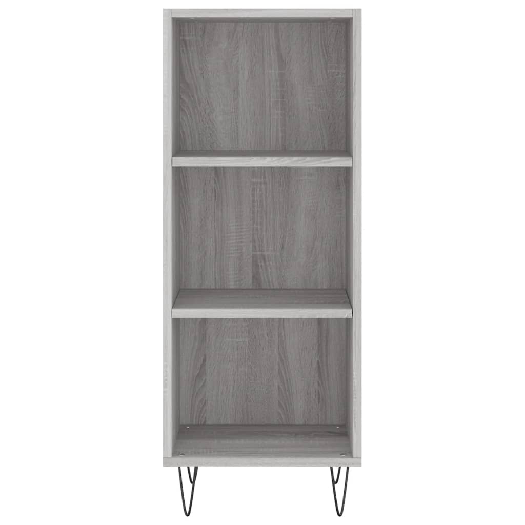 vidaXL Sideboard Grey Sonoma 34.5x32.5x90 cm Engineered Wood