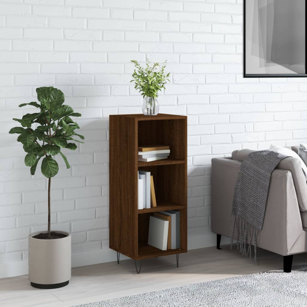 vidaXL Sideboard Brown Oak 34.5x32.5x90 cm Engineered Wood