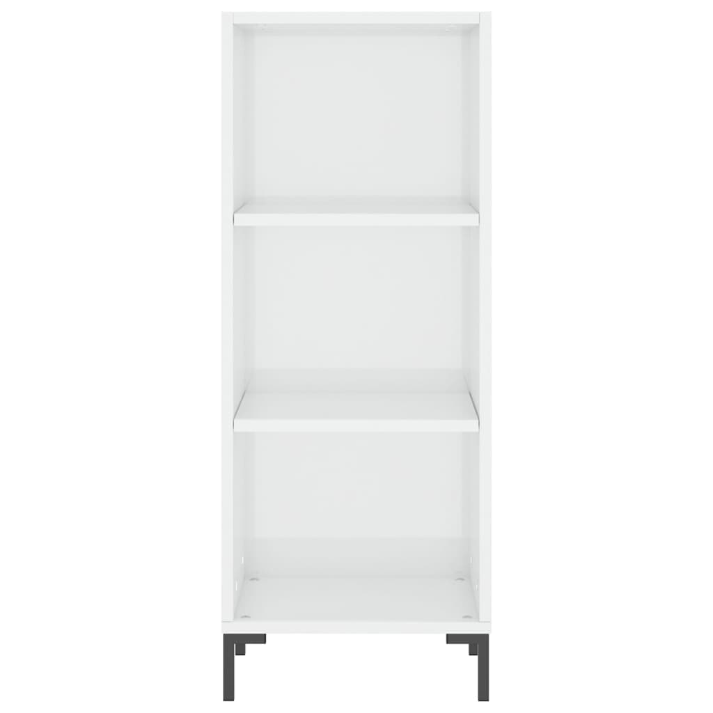 vidaXL Sideboard High Gloss White 34.5x32.5x90 cm Engineered Wood