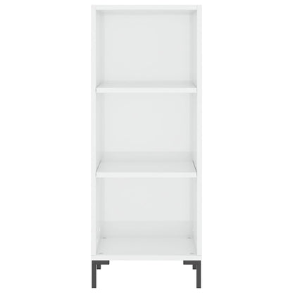 vidaXL Sideboard High Gloss White 34.5x32.5x90 cm Engineered Wood
