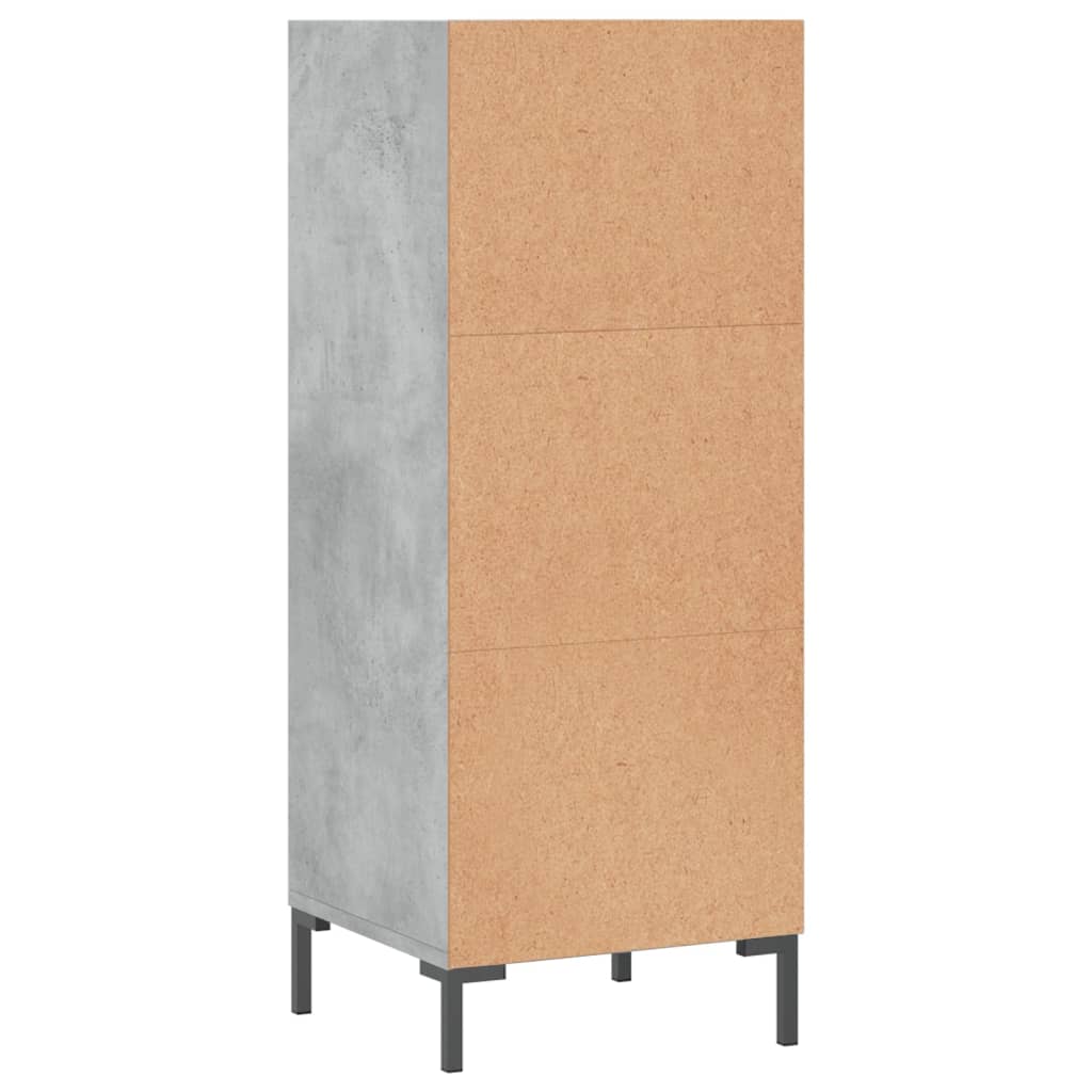 vidaXL Sideboard Concrete Grey 34.5x32.5x90 cm Engineered Wood