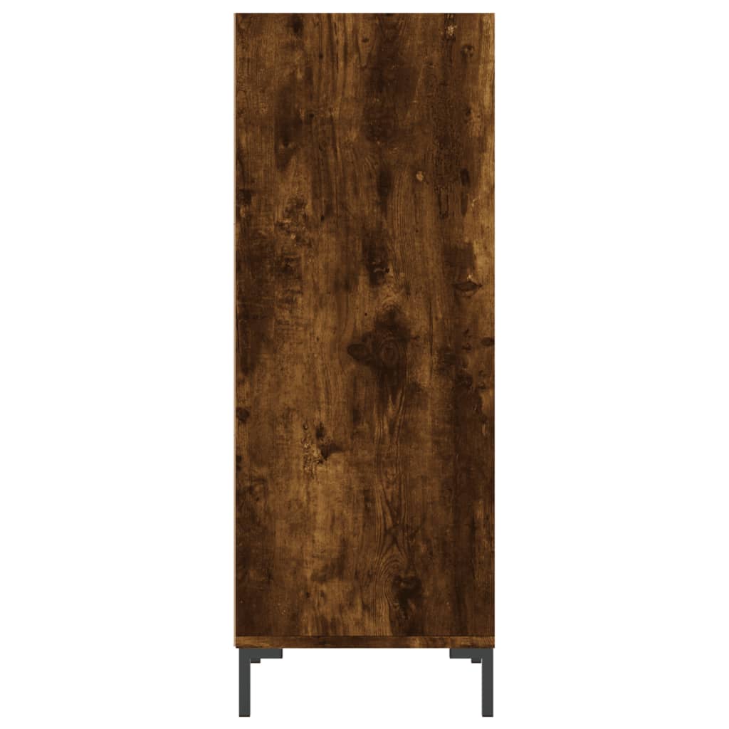 vidaXL Sideboard Smoked Oak 34.5x32.5x90 cm Engineered Wood