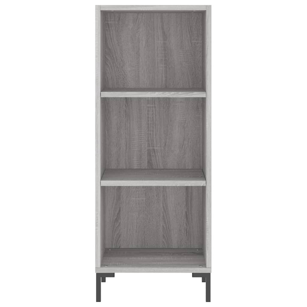 vidaXL Sideboard Grey Sonoma 34.5x32.5x90 cm Engineered Wood