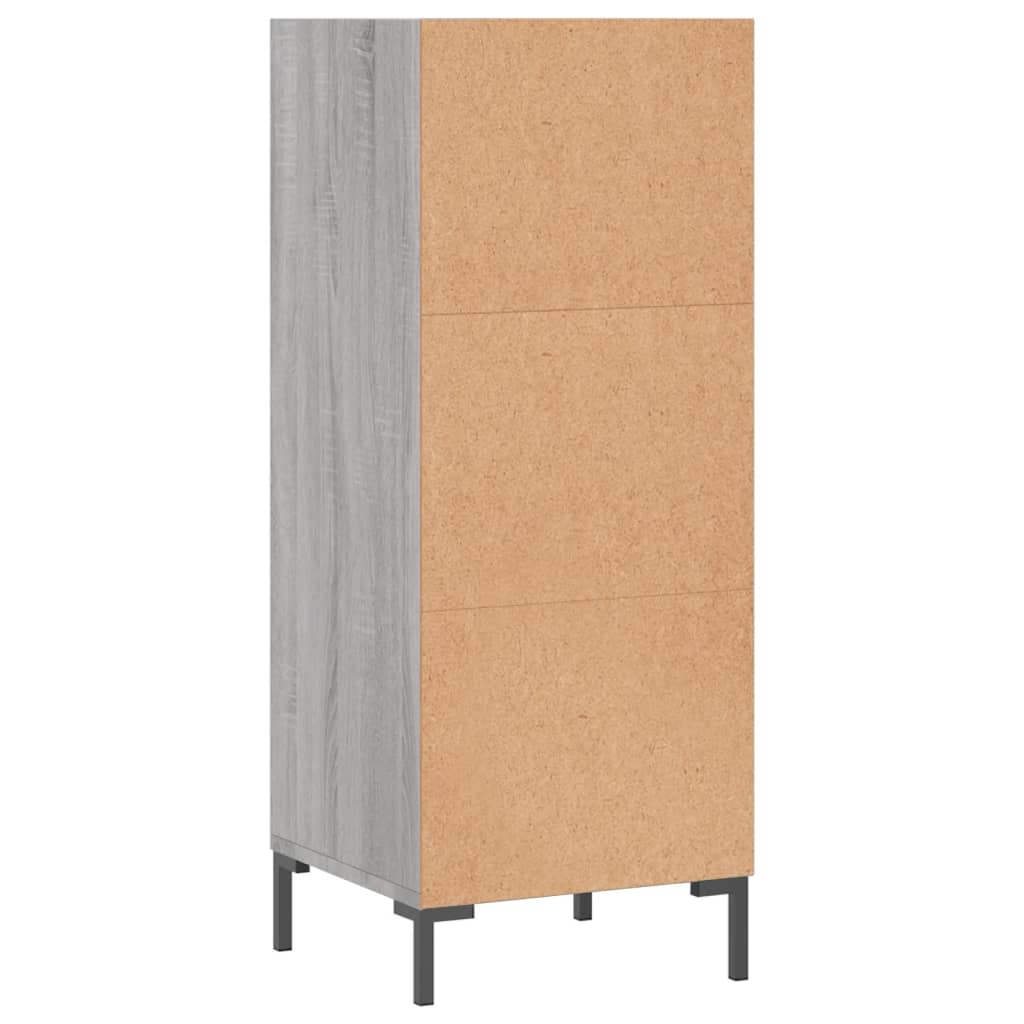 vidaXL Sideboard Grey Sonoma 34.5x32.5x90 cm Engineered Wood