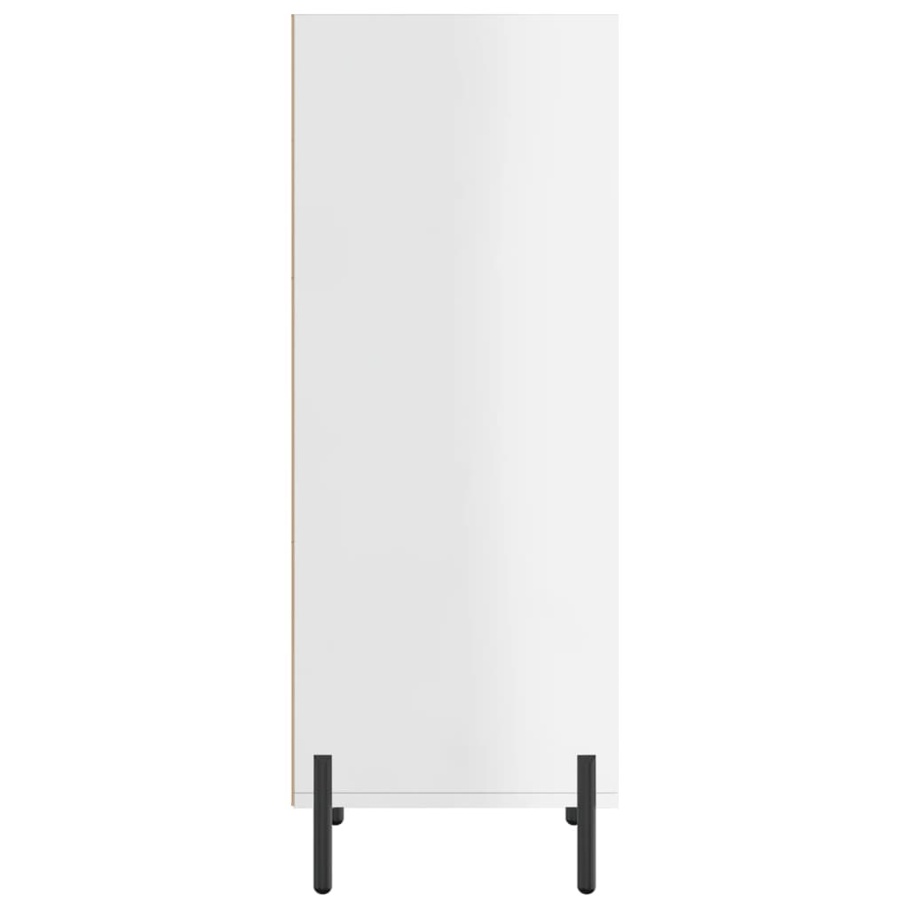 vidaXL Sideboard High Gloss White 34.5x32.5x90 cm Engineered Wood
