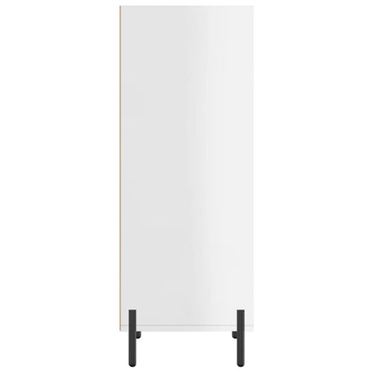 vidaXL Sideboard High Gloss White 34.5x32.5x90 cm Engineered Wood