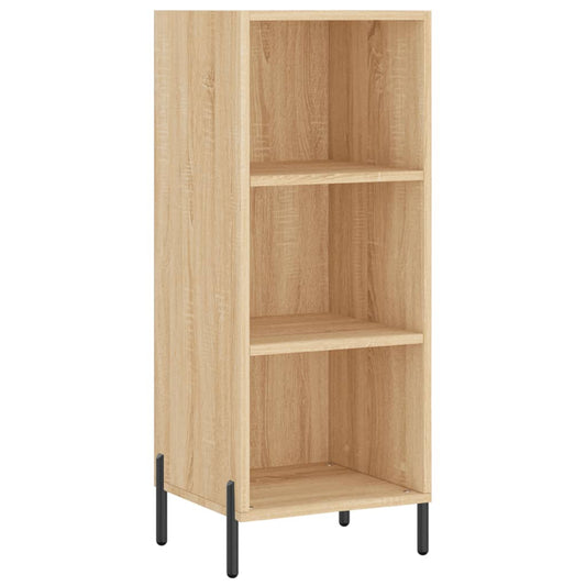 vidaXL Sideboard Sonoma Oak 34.5x32.5x90 cm Engineered Wood