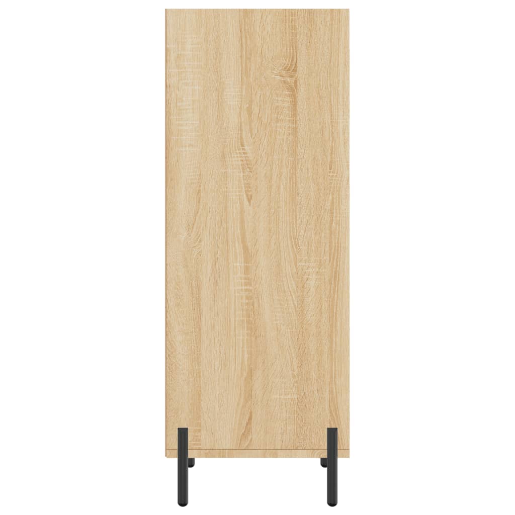 vidaXL Sideboard Sonoma Oak 34.5x32.5x90 cm Engineered Wood