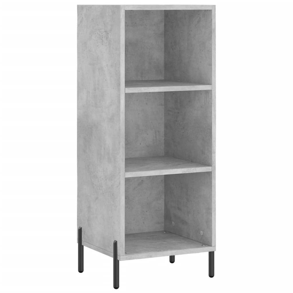 vidaXL Sideboard Concrete Grey 34.5x32.5x90 cm Engineered Wood