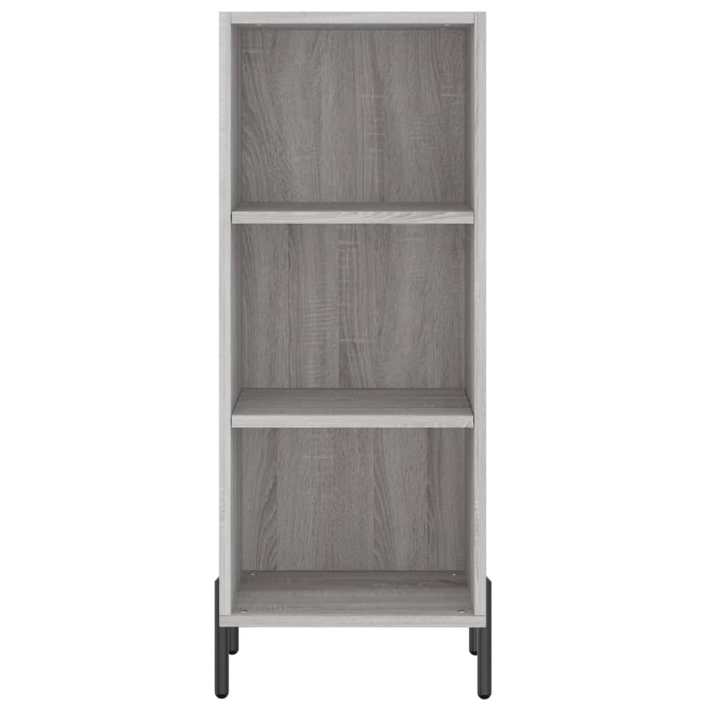 vidaXL Sideboard Grey Sonoma 34.5x32.5x90 cm Engineered Wood