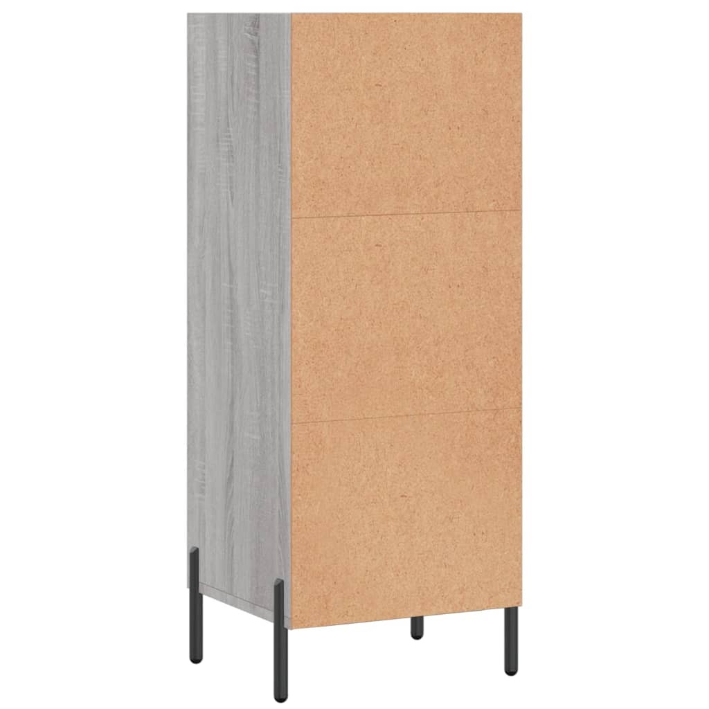 vidaXL Sideboard Grey Sonoma 34.5x32.5x90 cm Engineered Wood