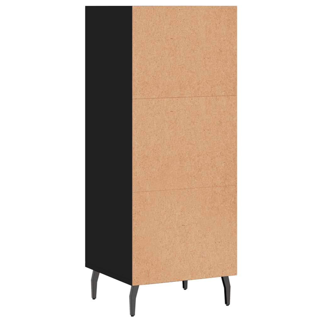 vidaXL Sideboard Black 34.5x32.5x90 cm Engineered Wood