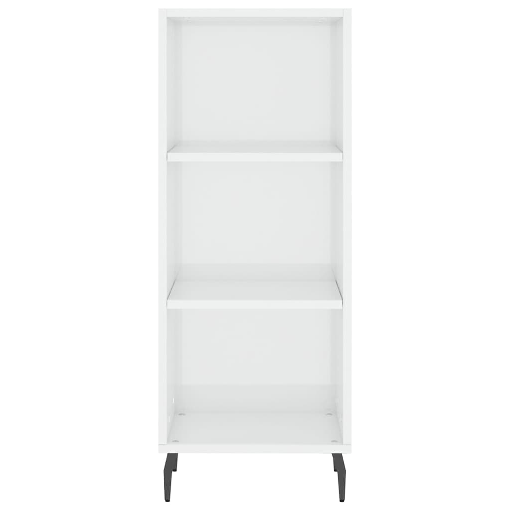 vidaXL Sideboard High Gloss White 34.5x32.5x90 cm Engineered Wood