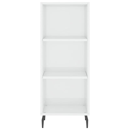vidaXL Sideboard High Gloss White 34.5x32.5x90 cm Engineered Wood