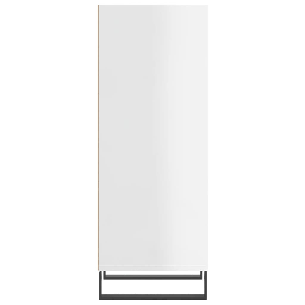 vidaXL Sideboard High Gloss White 34.5x32.5x90 cm Engineered Wood
