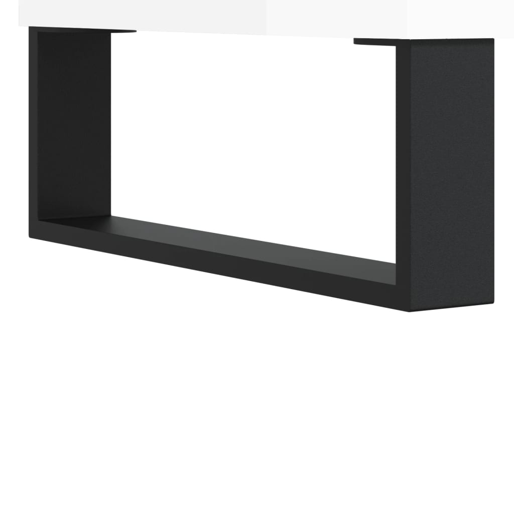 vidaXL Sideboard High Gloss White 34.5x32.5x90 cm Engineered Wood