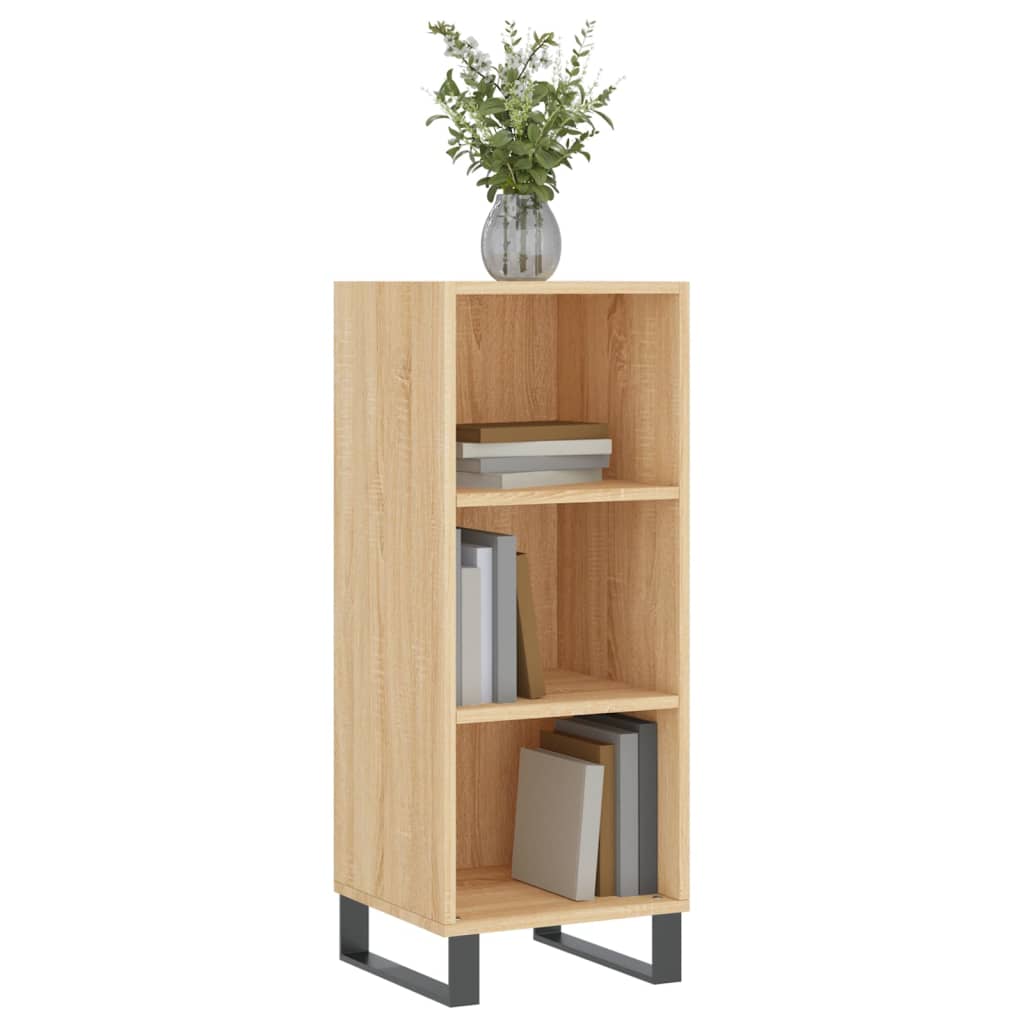 vidaXL Sideboard Sonoma Oak 34.5x32.5x90 cm Engineered Wood