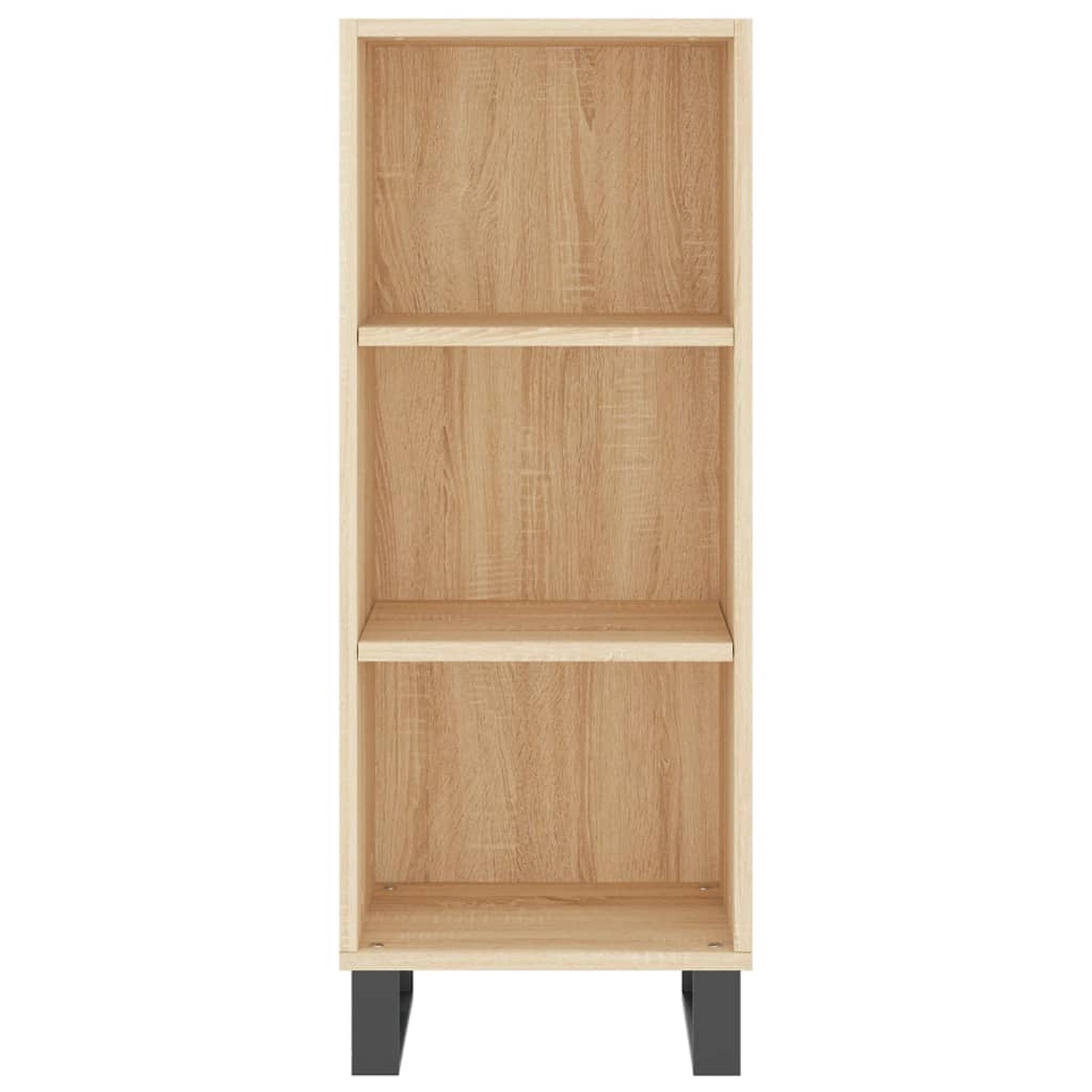 vidaXL Sideboard Sonoma Oak 34.5x32.5x90 cm Engineered Wood