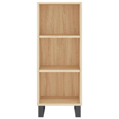 vidaXL Sideboard Sonoma Oak 34.5x32.5x90 cm Engineered Wood