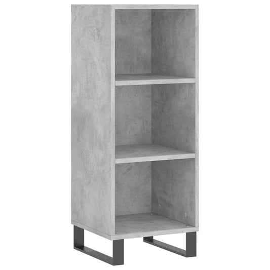 vidaXL Sideboard Concrete Grey 34.5x32.5x90 cm Engineered Wood