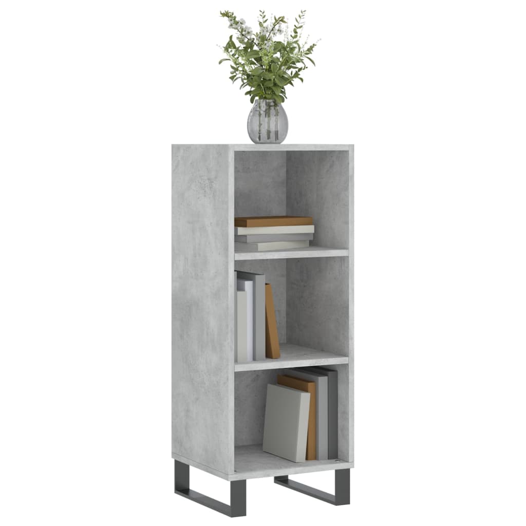 vidaXL Sideboard Concrete Grey 34.5x32.5x90 cm Engineered Wood