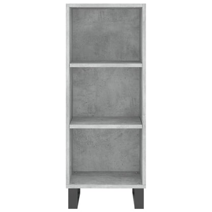vidaXL Sideboard Concrete Grey 34.5x32.5x90 cm Engineered Wood