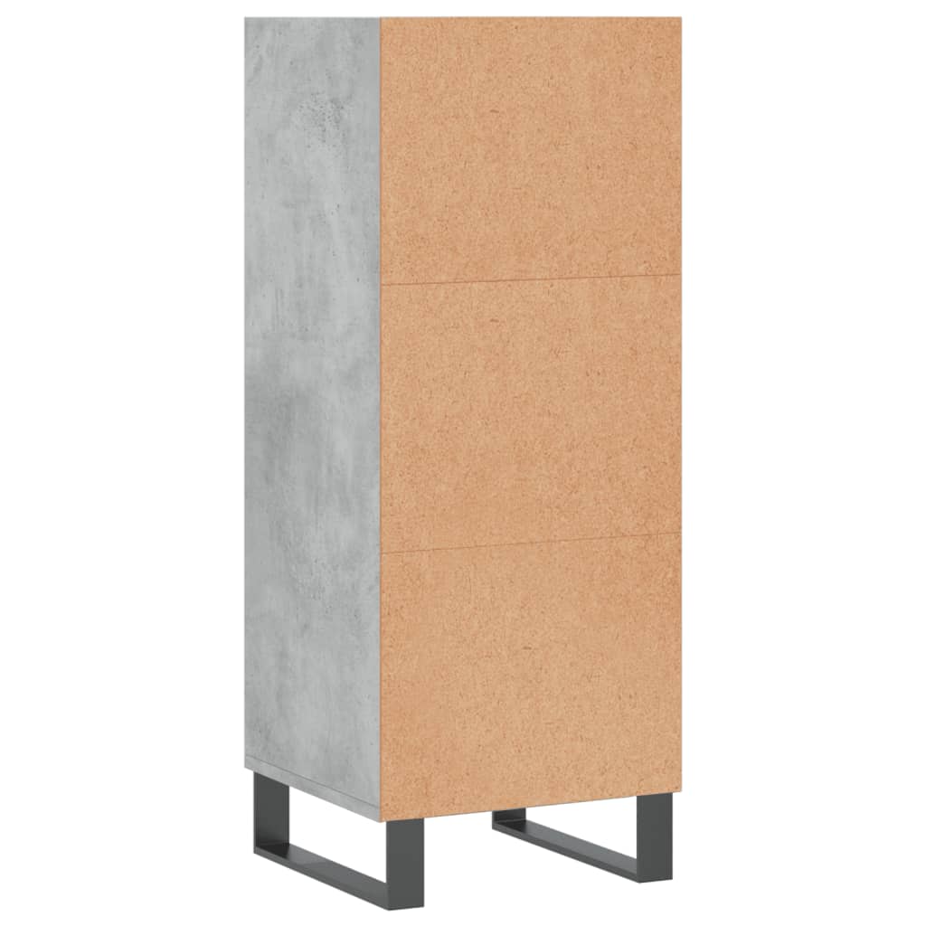 vidaXL Sideboard Concrete Grey 34.5x32.5x90 cm Engineered Wood
