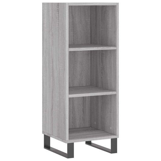 vidaXL Sideboard Grey Sonoma 34.5x32.5x90 cm Engineered Wood