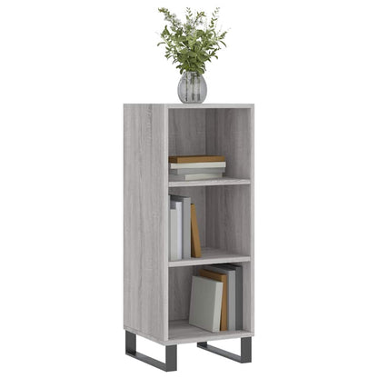 vidaXL Sideboard Grey Sonoma 34,5x32,5x90 cm Engineered Wood