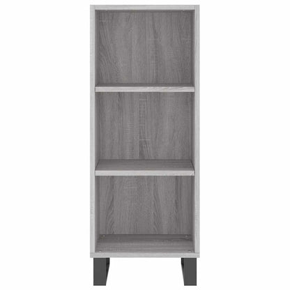 vidaXL Sideboard Grey Sonoma 34.5x32.5x90 cm Engineered Wood