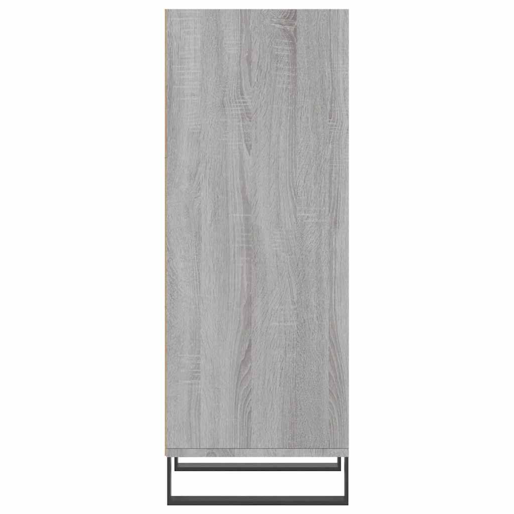 vidaXL Sideboard Grey Sonoma 34,5x32,5x90 cm Engineered Wood