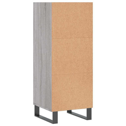 vidaXL Sideboard Grey Sonoma 34,5x32,5x90 cm Engineered Wood