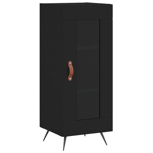 vidaXL Sideboard Black 34.5x34x90 cm Engineered Wood