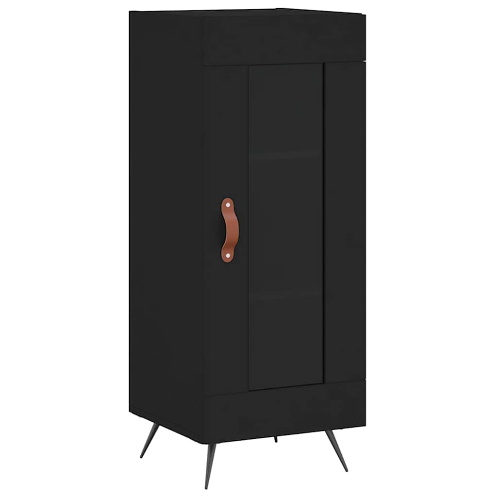 vidaXL Sideboard Black 34,5x34x90 cm Engineered Wood
