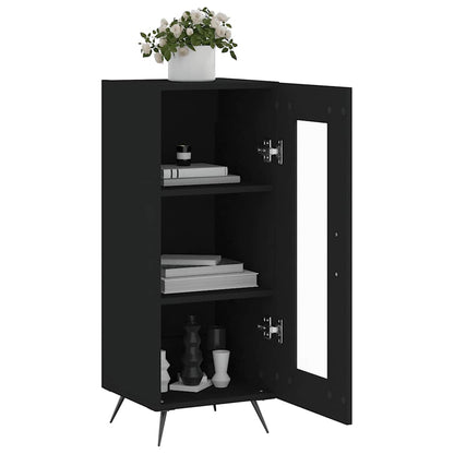 vidaXL Sideboard Black 34,5x34x90 cm Engineered Wood