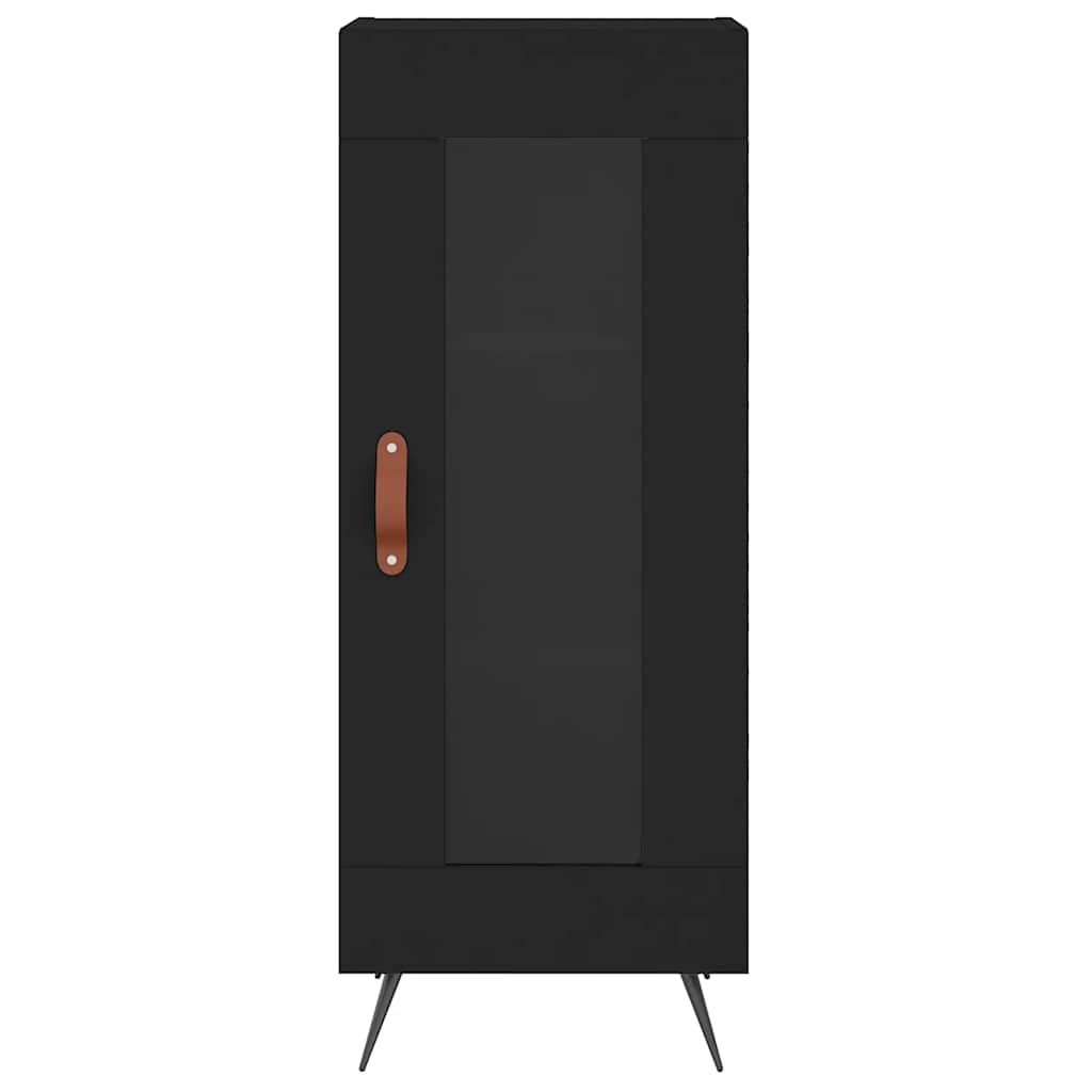 vidaXL Sideboard Black 34,5x34x90 cm Engineered Wood