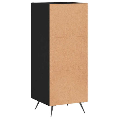 vidaXL Sideboard Black 34,5x34x90 cm Engineered Wood