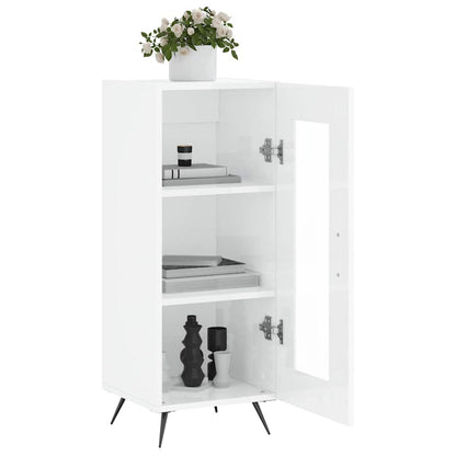 vidaXL Sideboard High Gloss White 34,5x34x90 cm Engineered Wood