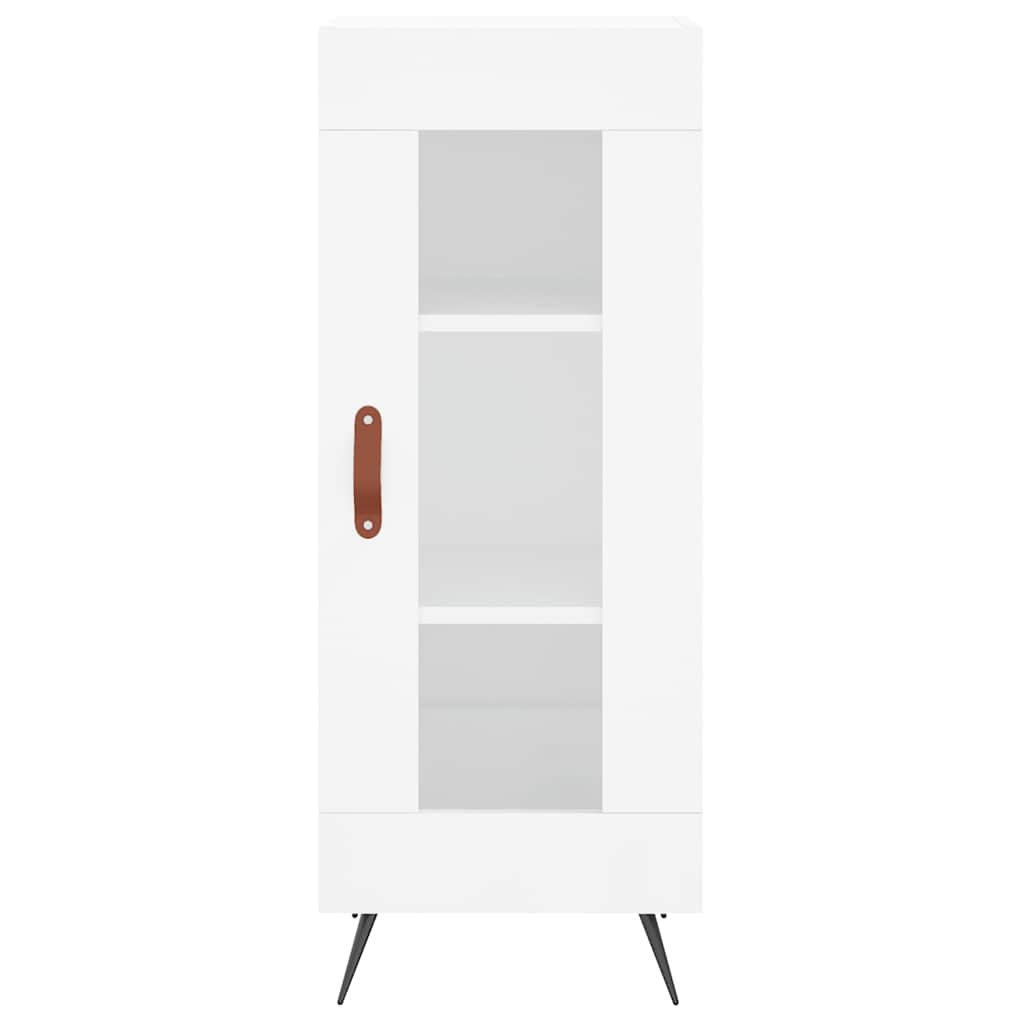vidaXL Sideboard High Gloss White 34.5x34x90 cm Engineered Wood