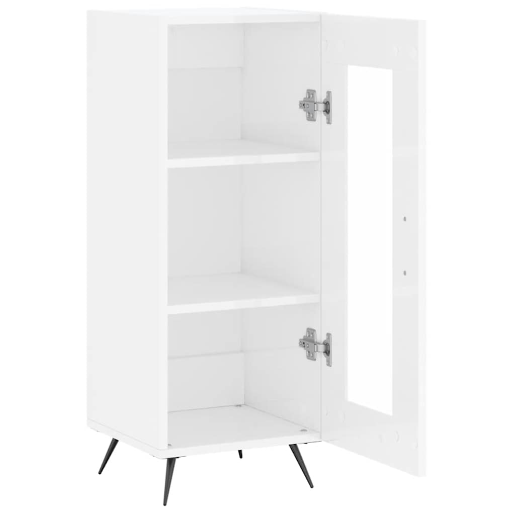 vidaXL Sideboard High Gloss White 34.5x34x90 cm Engineered Wood