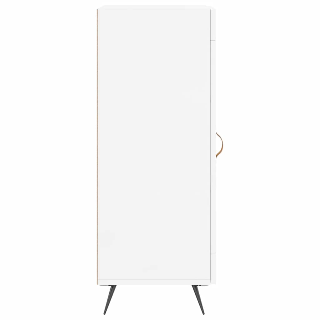 vidaXL Sideboard High Gloss White 34.5x34x90 cm Engineered Wood