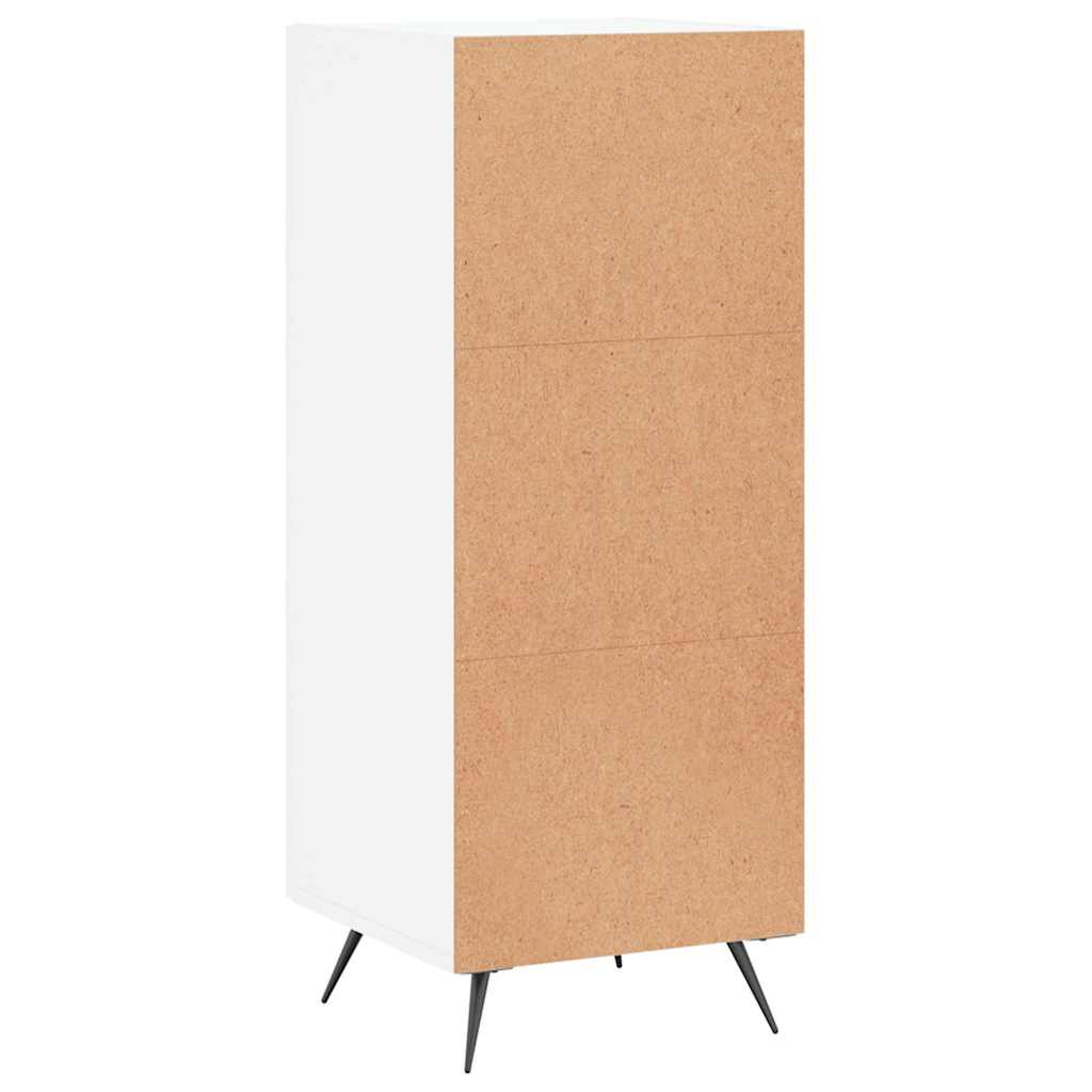 vidaXL Sideboard High Gloss White 34.5x34x90 cm Engineered Wood