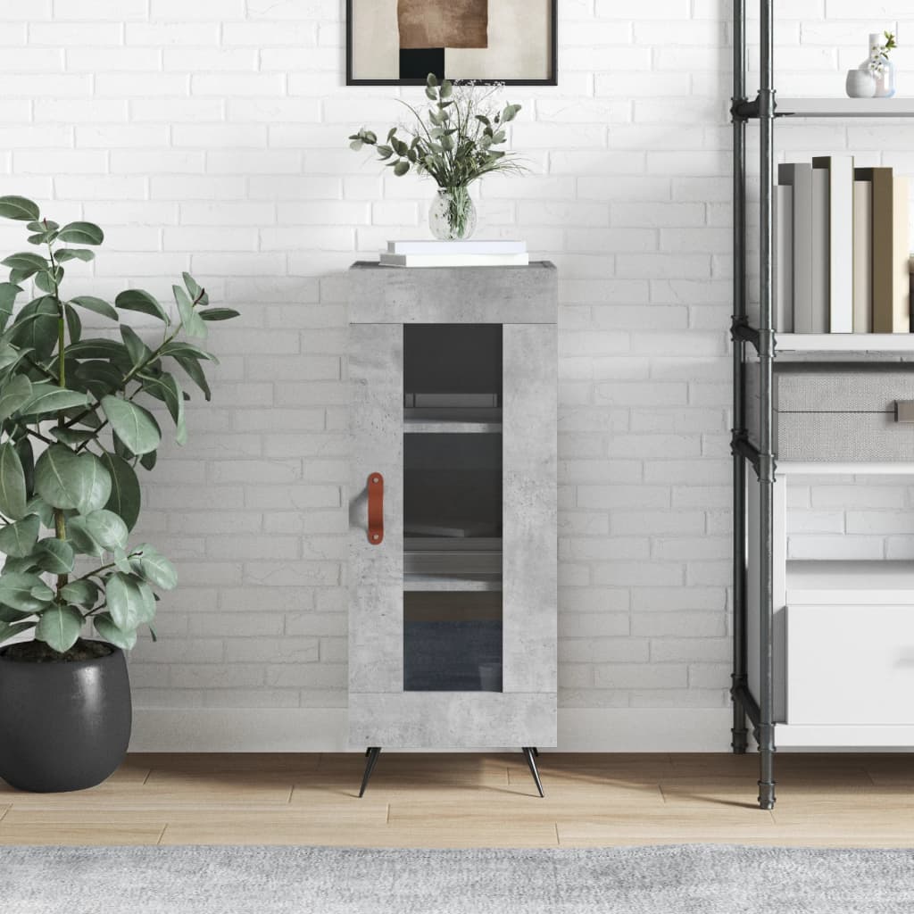 vidaXL Sideboard Concrete Grey 34,5x34x90 cm Engineered Wood