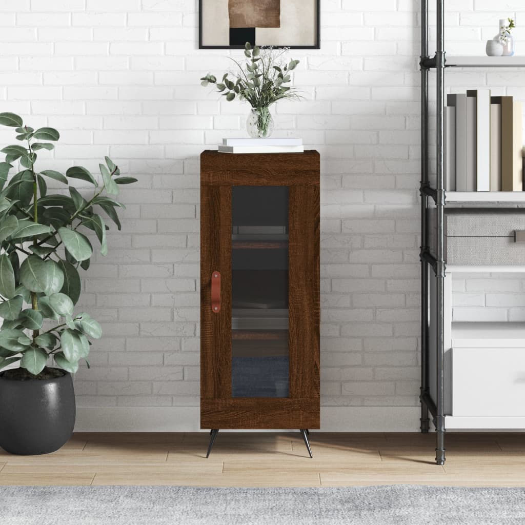 vidaXL Sideboard Brown Oak 34.5x34x90 cm Engineered Wood