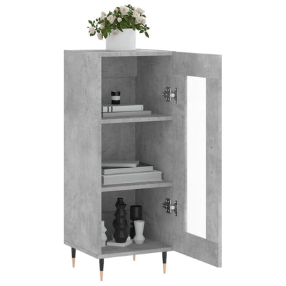 vidaXL Sideboard Concrete Grey 34,5x34x90 cm Engineered Wood
