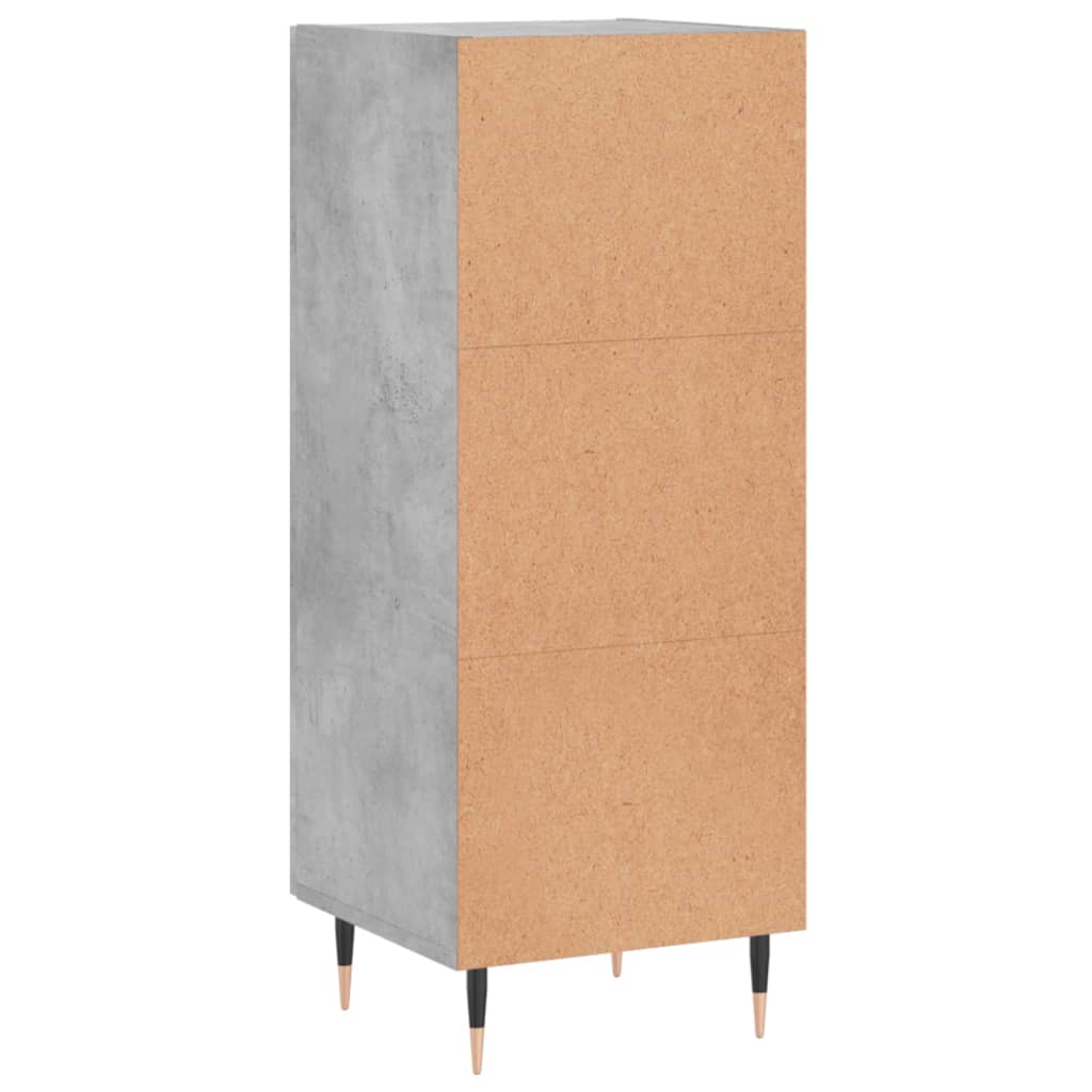 vidaXL Sideboard Concrete Grey 34,5x34x90 cm Engineered Wood