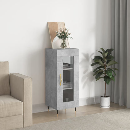 vidaXL Sideboard Concrete Grey 34,5x34x90 cm Engineered Wood
