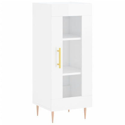 vidaXL Sideboard High Gloss White 34.5x34x90 cm Engineered Wood
